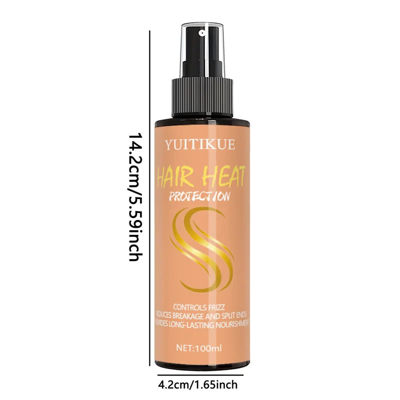 Silky Hair Spray Silk Care Heat Protection Spray, a heat styling product that can polish, smooth, and manage curly hair.