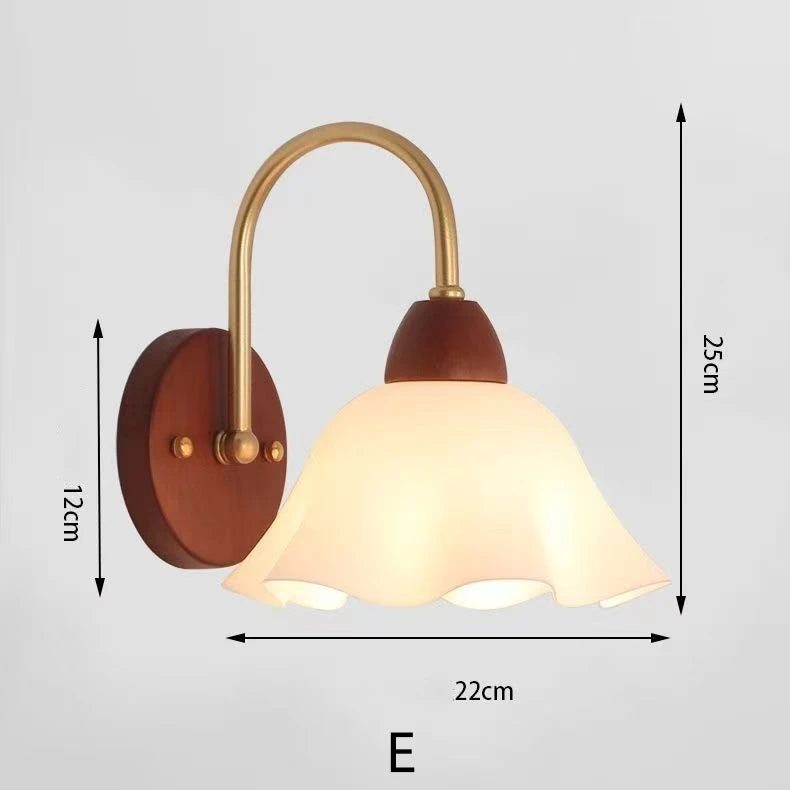 Modern Indoor Wall Light Lamp Suitable For Bedroom Bedside Living Room Home Decor Light Fixture Wooden Vintage LED Wall Lamps