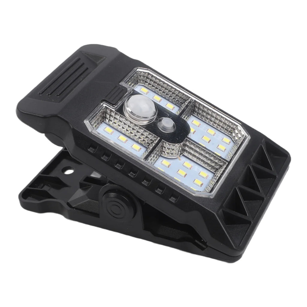 Motion sensor solar outdoor wall lamp with charging clip waterproof LED light for garden driveway porch security