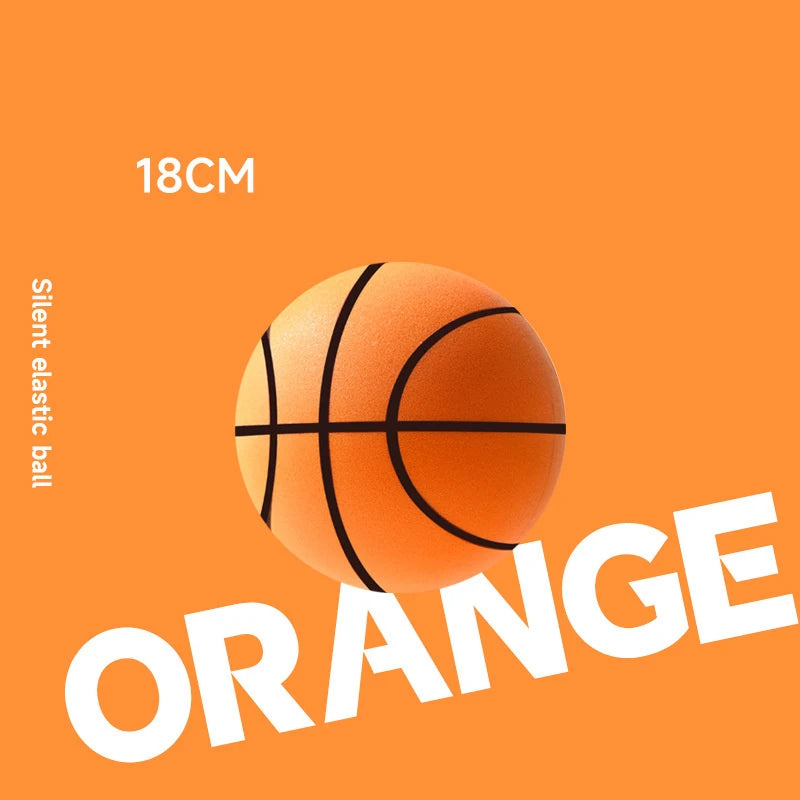 【YY26】18/21/24cm Bouncing Mute Ball Indoor Silent Basketball With Hoop High-Resilience Lightweight Mini Basketball Kids Gifts