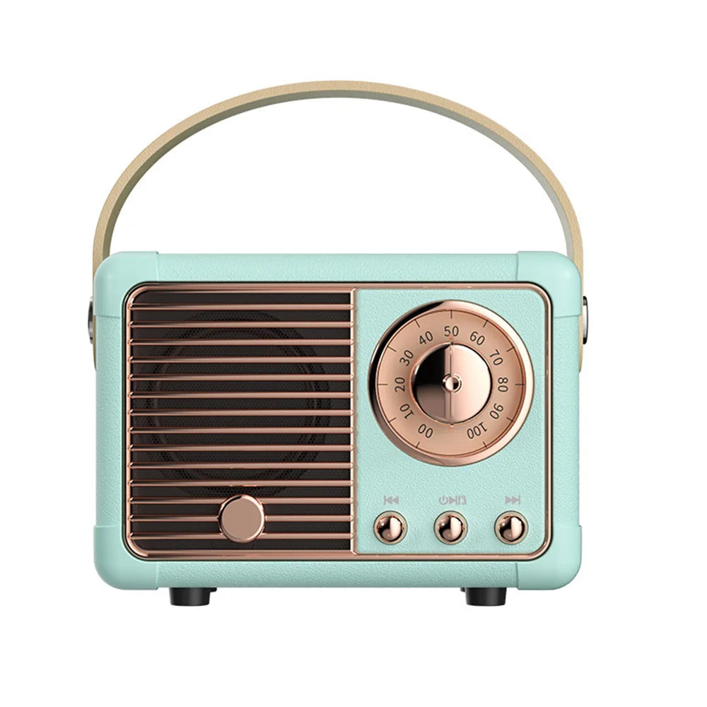 Wireless Bluetooth Speaker Sound Stereo Portable USB Charging Mini Speakers Travel Music Player Retro Music Box Dropshipping