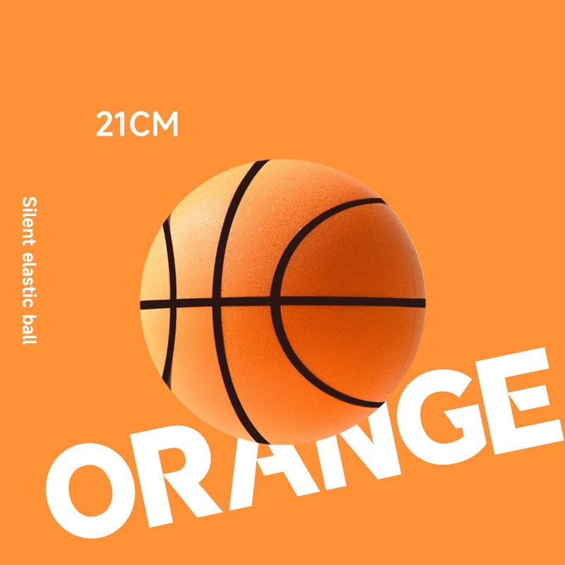 【YY26】18/21/24cm Bouncing Mute Ball Indoor Silent Basketball With Hoop High-Resilience Lightweight Mini Basketball Kids Gifts