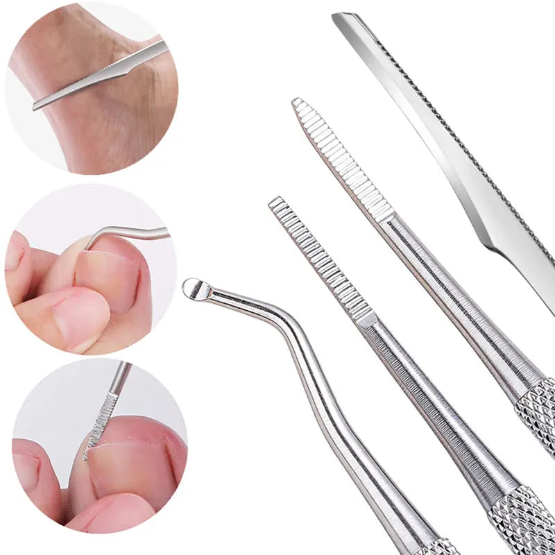 Stainless Steel Pedicure Knife Tools Professional Foot Scrubber Dead Skin Remover Exfoliating Foot Scraper Knife Foot Care Tool