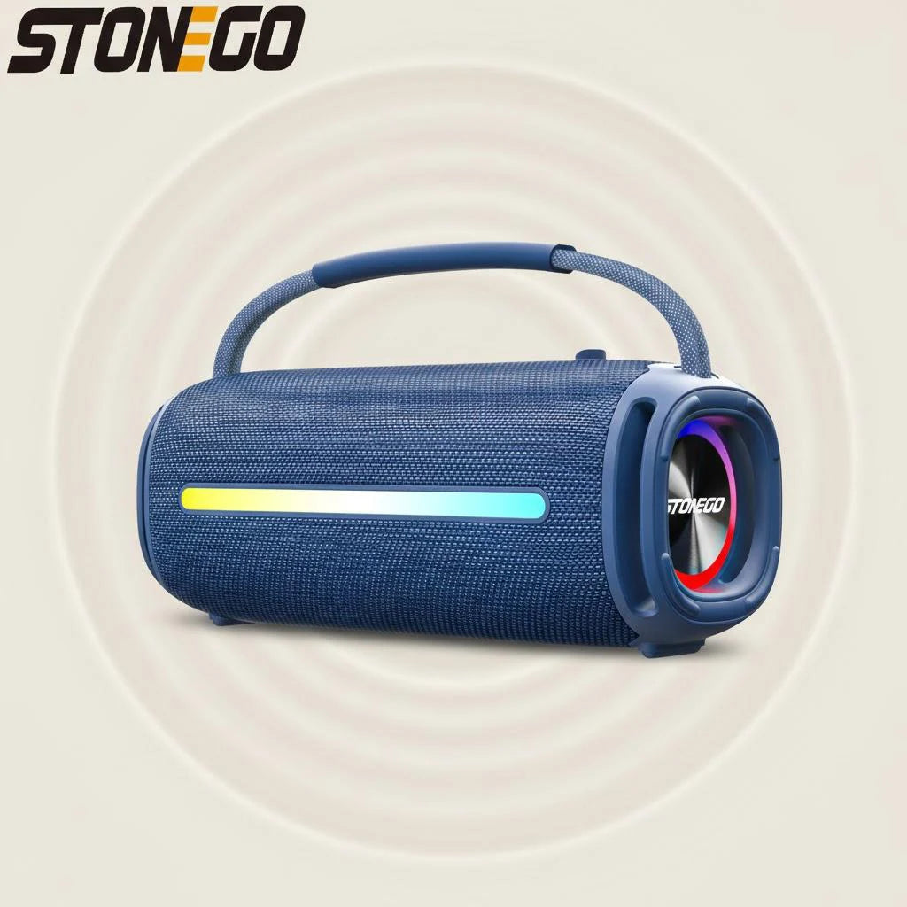 Portable Bluetooth 5.3 Speaker RGB Lantern Waterproof Outdoor IPX6 High Power Audio Subwoofer