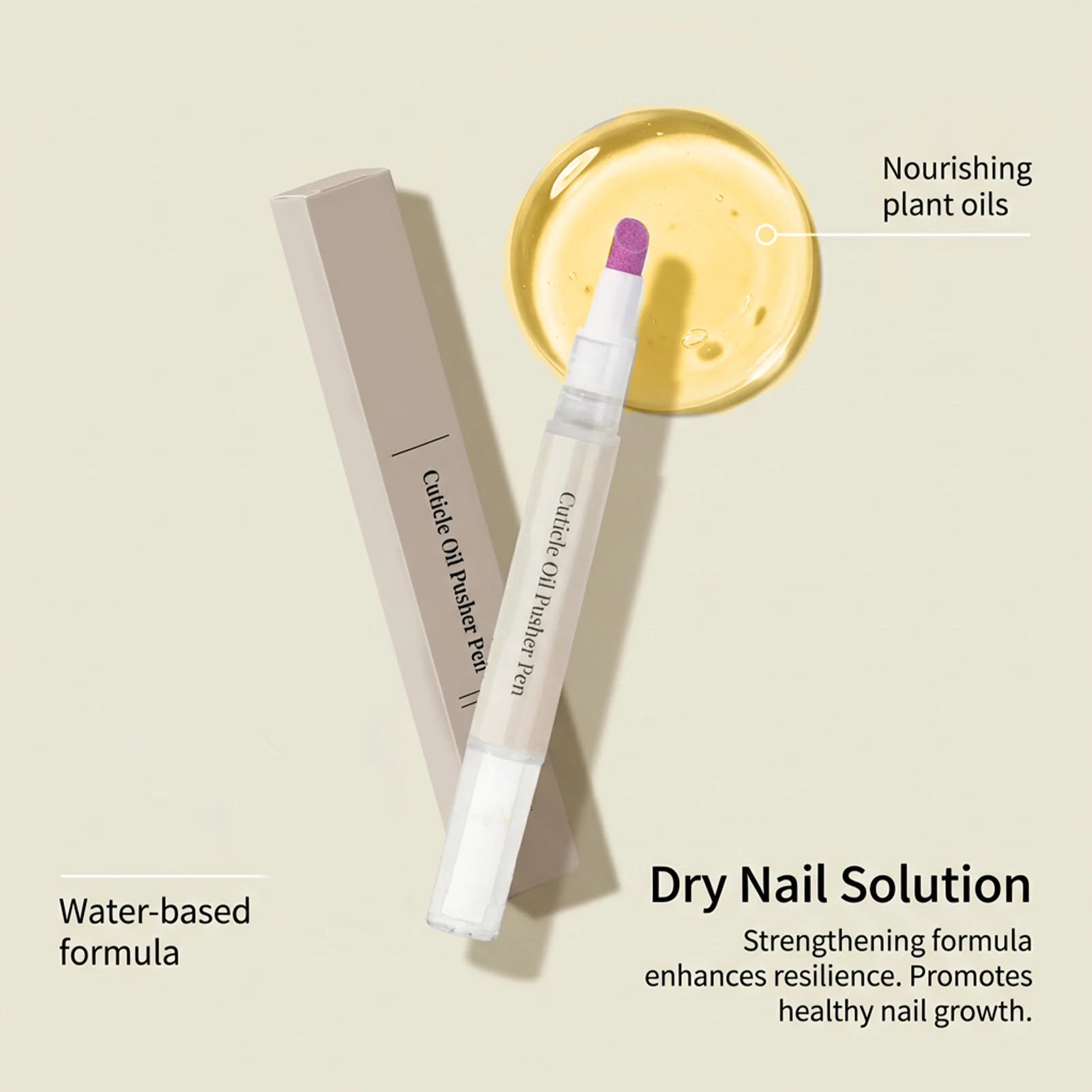 Nail care pen - Gentle care for smooth and shiny nails, moisturizing and smooth, convenient for daily maintenance and care.
