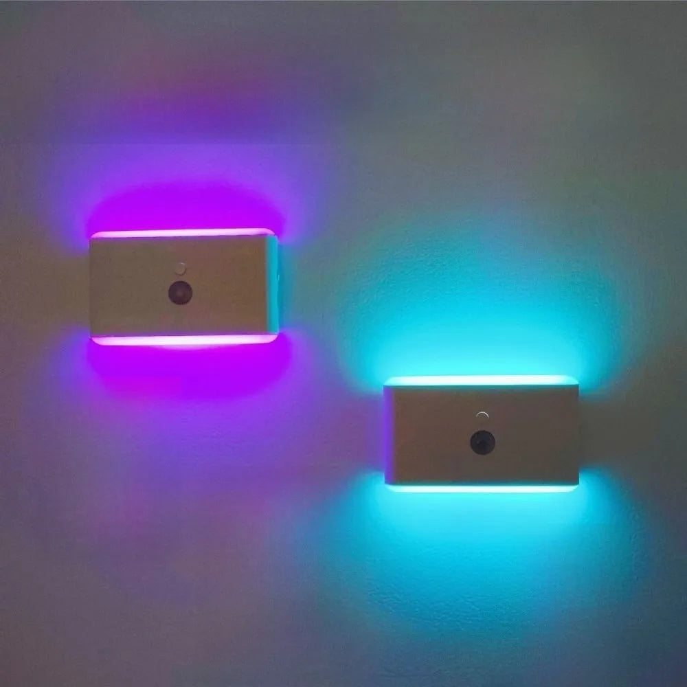 Motion Sensor LED Motion Sensor Night Light Rechargeable Wireless Magnetic Wall Lamp Dimmable Lighting Magnetic