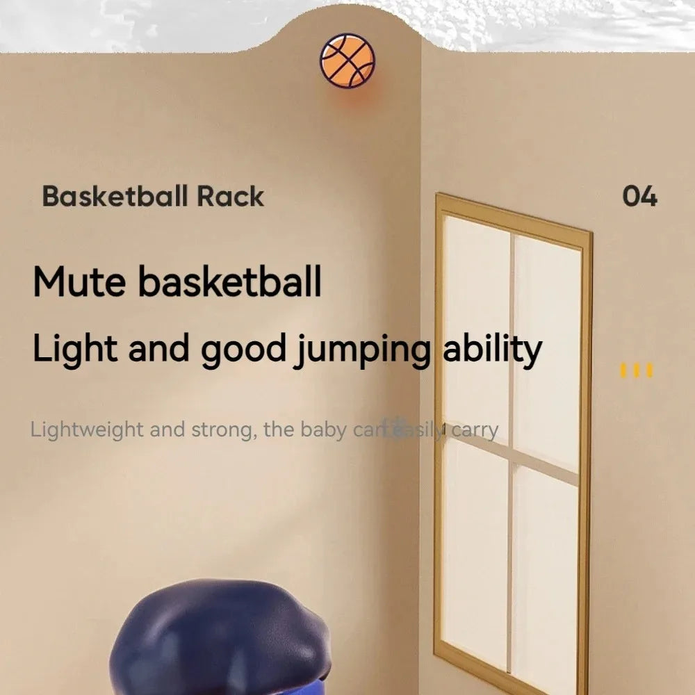 PU Foam Basketball Kids Indoor Silent Basketball Bouncing Mute No Noise Ball Bounce Squeezable Mute Bouncing Sports Basketball