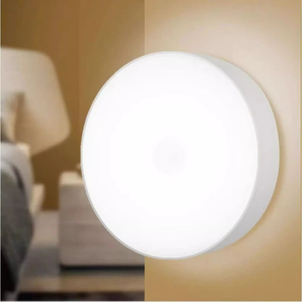 Motion Sensor LED Night Light USB Rechargeable Night Lamp for Kitchen Cabinet Wardrobe Lamp Staircase Wireless Closet Light