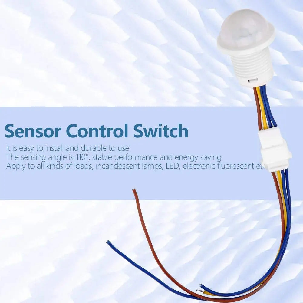 Motion Sensor Light Switch,Sensor Smart Detection Switch,30 Second Delay Working,Ceiling or Wall Mount for LED Lamp,Bulb Light