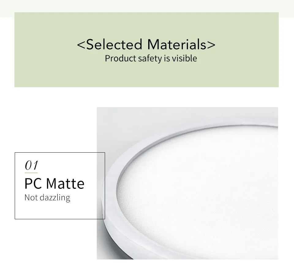 2.2cm Ultra Thin Ceiling Light 6W 9W 13W 18W 24W 110V 220V  Luster Home Appliances Indoor Decoration Bedroom Living Room Kitchen