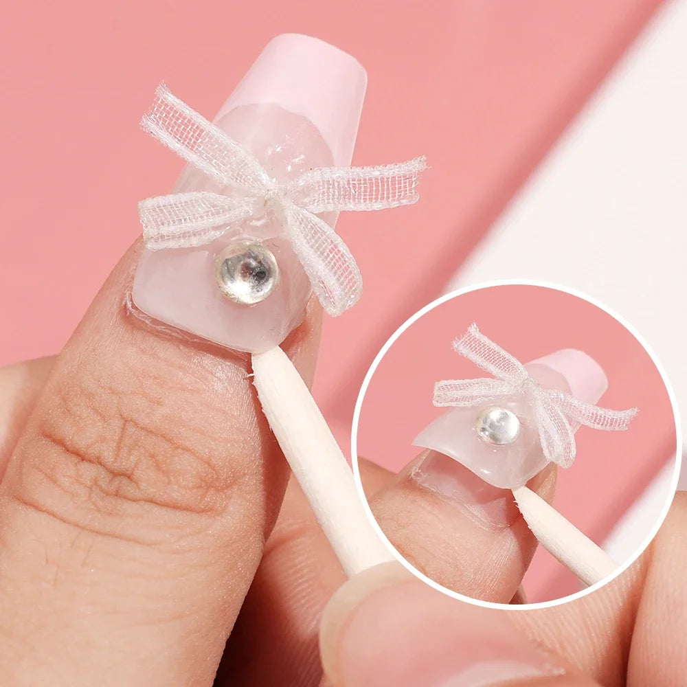 20/80/100pc Disposable Nail File Set Mini Nail Cleaning Care Kit Wood Sticks Nail Art Tools Portable Filer Accessorie Manicure