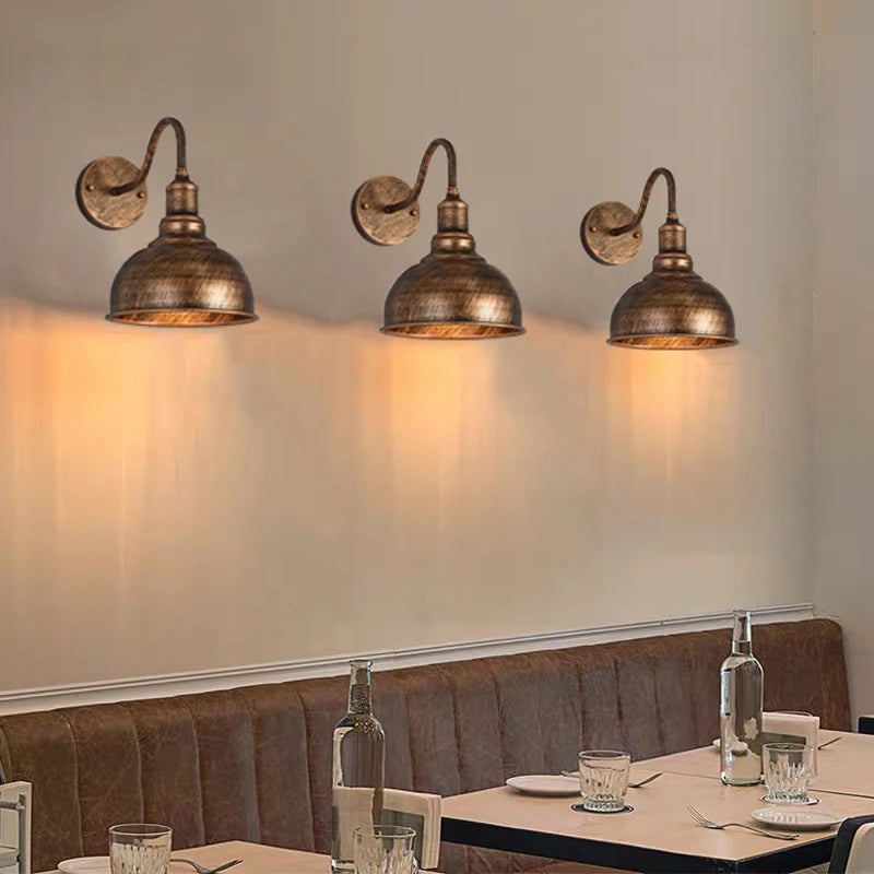 Loft Retro Industrial Indoor Wall Lamp Minimalist garden light Iron Lamp Restaurant Corridor Balcony Wall Light