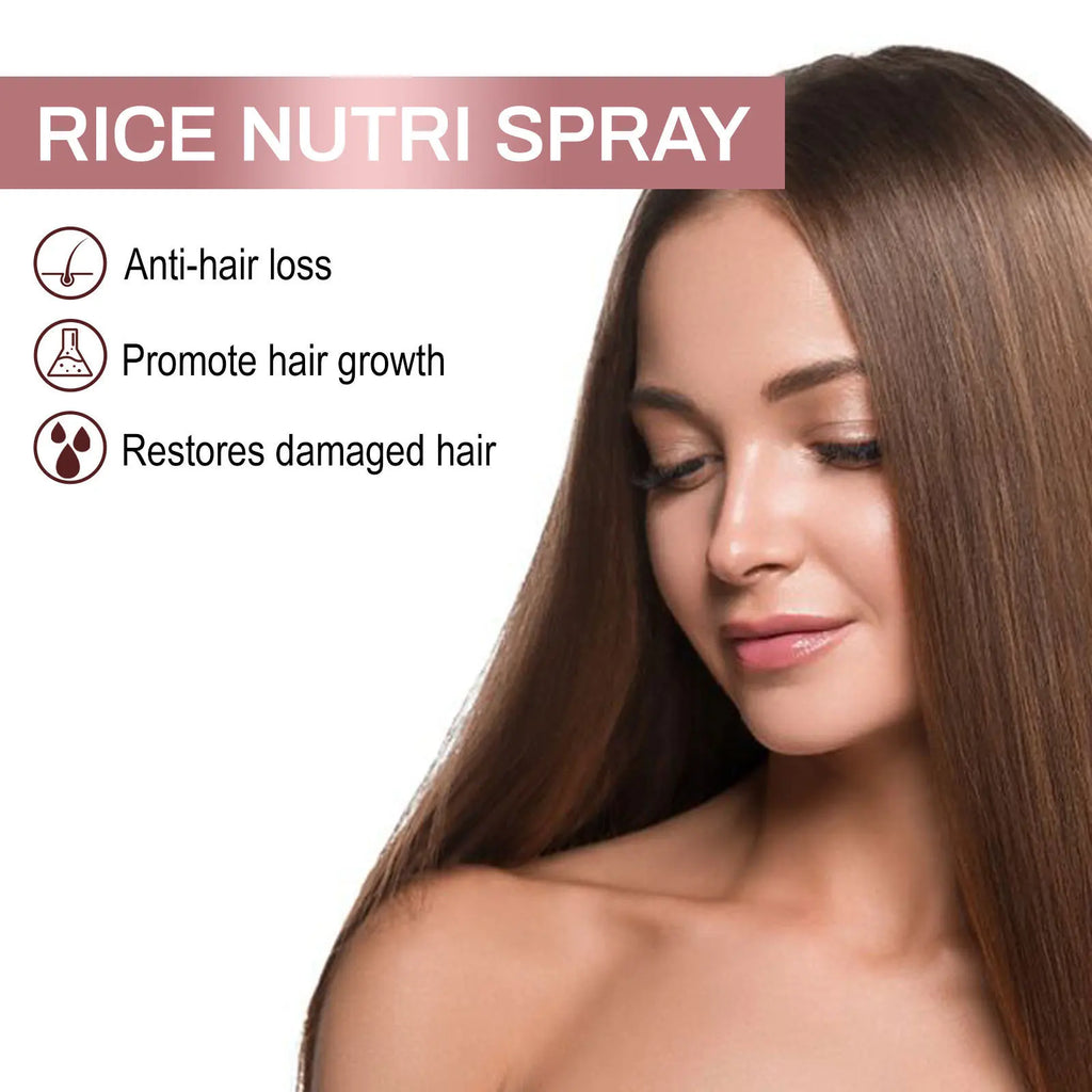 Rice Hair Care Spray Strong Hair Moisturizing Scalp Supple Nourishing Lustrous Moisturizing Hair Care