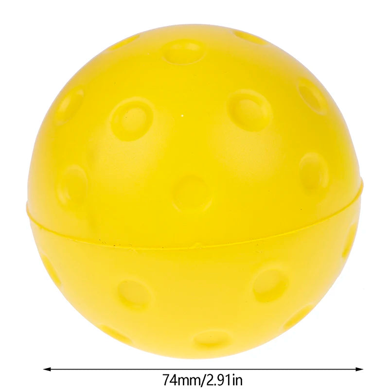 Silent & Sturdy Indoor Pickleball Balls, 1/3pcs, 74mm, PU Foam, Suitable for Practice and Tournaments