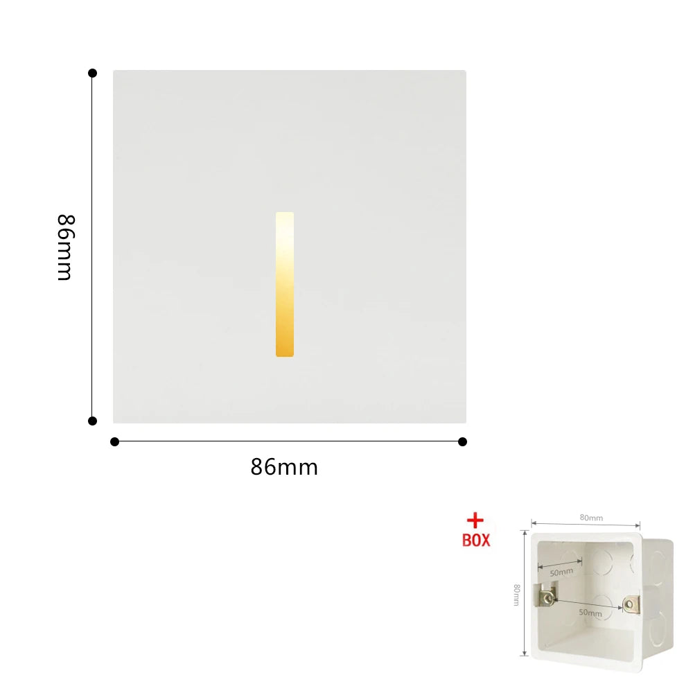 Smart Wall Lamp Pir Motion Sensor footlight Stair Wall Light Led Night light Indoor Lighting for Room Decor Hall Kitchen Bedroom
