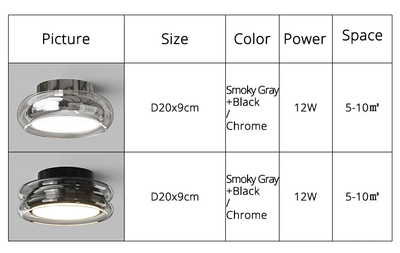 Italian Minimalist Designer Glass Ceiling Light Circular Corridor Lamp Hallway Living Room Dressing Room Lighting Decoration