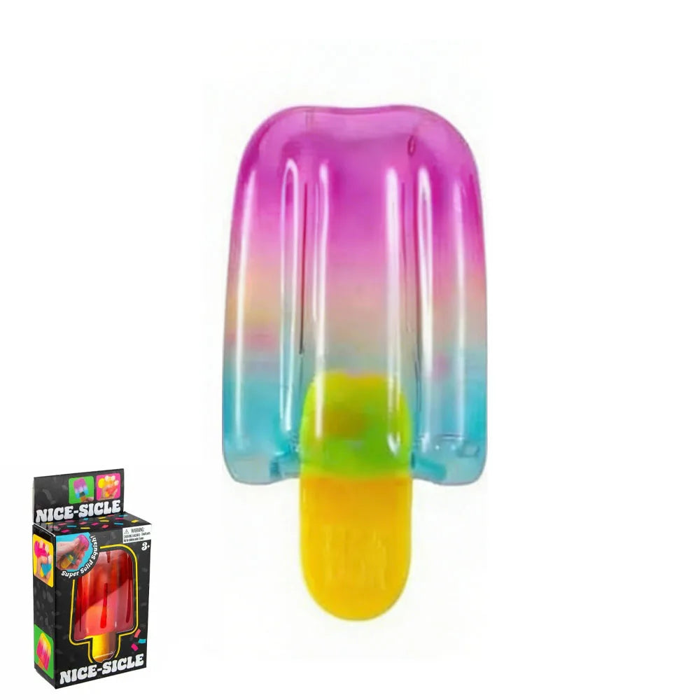 Needoh Nice Cream Cone Colorful Ice Cream Shaped Sensory Stress Reliever Fidget Tool for Anxiety & Focus for Adults & Kids##