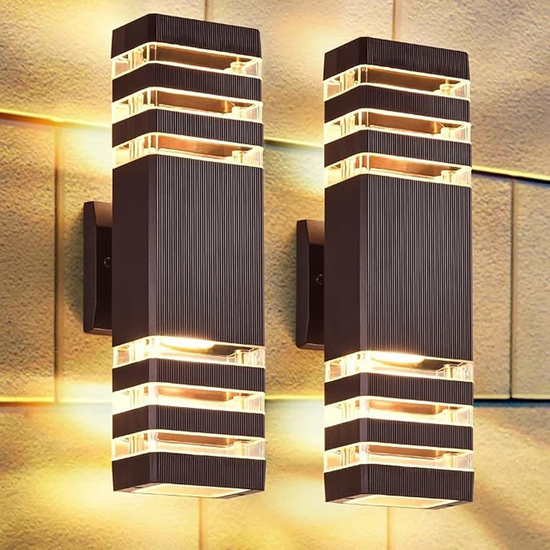 Smart Outdoor Wall Light Waterproof LED Wall Lamps Motion Sensing Porch Lights Exterior Sconce Lamps For Balcony Garden Backyard