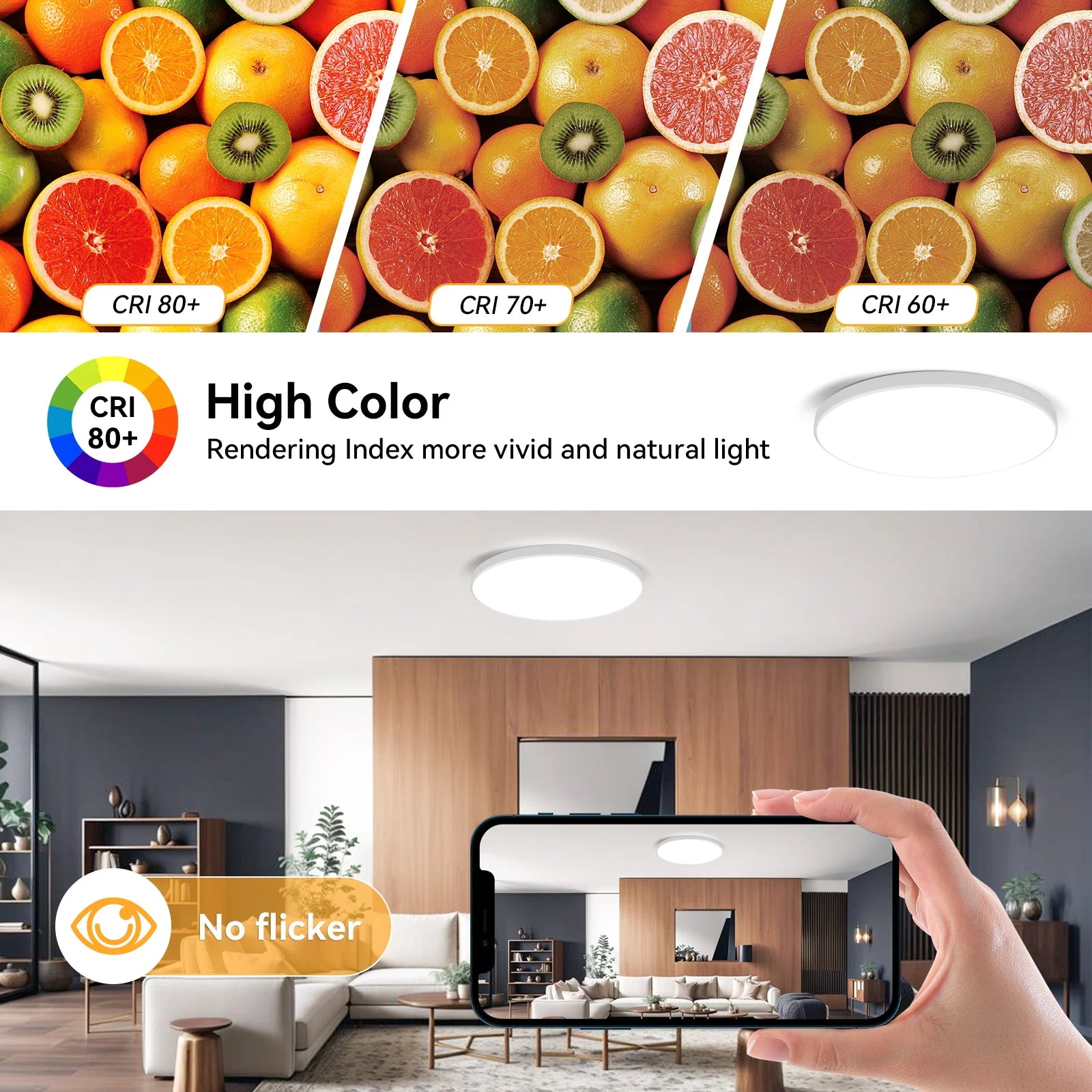 LED Ceiling Lamps Chandelier Panel Lamp IP44 Waterproof Bathroom Ceiling Lights Indoor Lighting for Bedroom Living Room Luminair