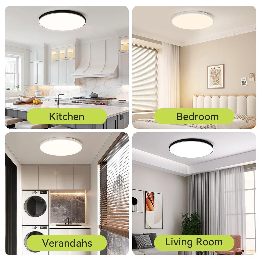 Smart Led Ceiling Light 30W 40W 50W Dimmable Modern Led Ceiling Lamps with Remote Control Led Lights for Room Living Room