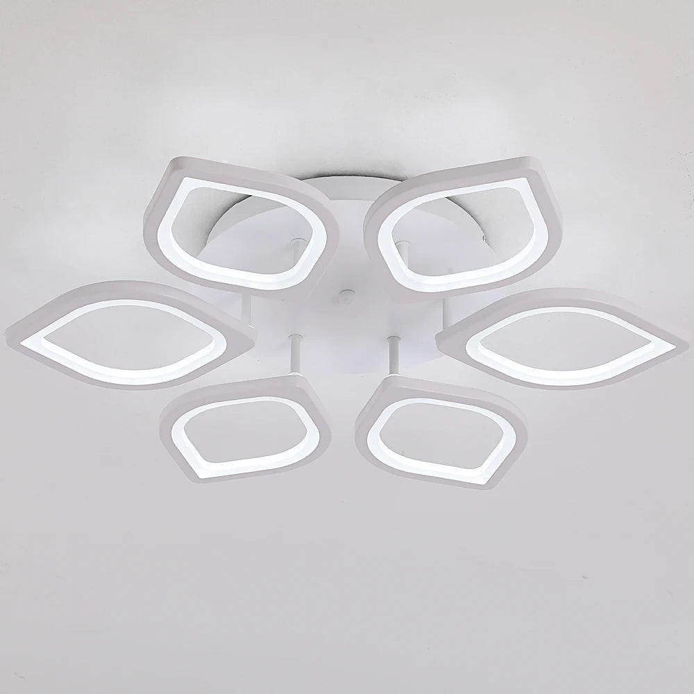 Modern Ceiling Lamp Indoor Acrylic Lustre For Bedroom Living Dining Room Kitchen Led Chandelier RC Dimmable Pendant Light Decor