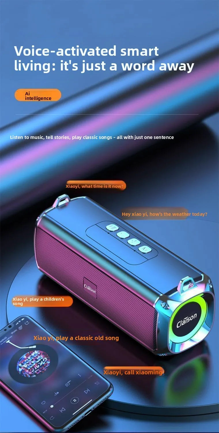 Bluetooth Audio Dual Speakers Diaphragm Bluetooth Small Speakers Loud Volume Subwoofers Plug-in Cards Wireless Speakers