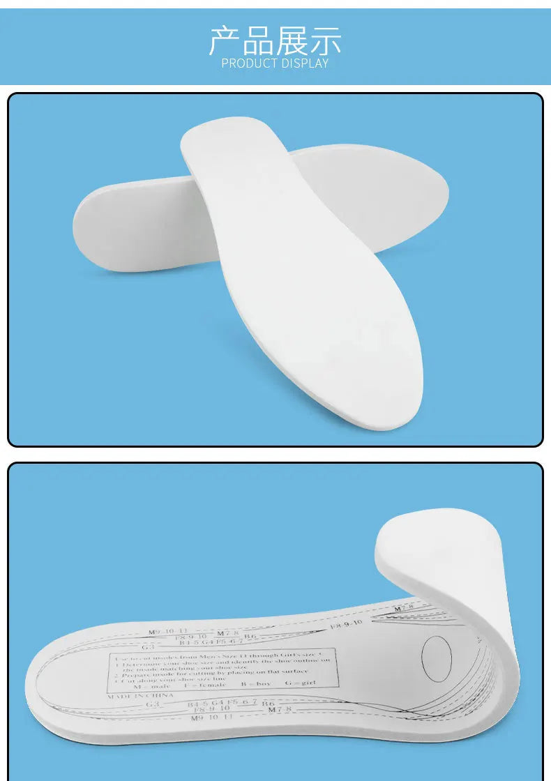 Memory Foam Sports Insoles For Shoes Men Women Sponge Foam Pad Shock-absorbing Comfort Insoles Shoe Inserts Cushion Can Be Cut