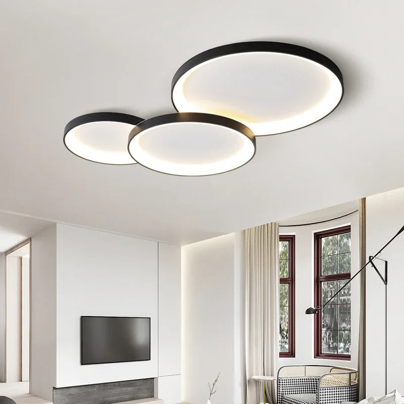 Modern Round Smart Led Ceiling Lamp Lighting Living Room Bedroom Dimmable Simple Ceiling Lights Home Decor Lighting Lamp Fixture
