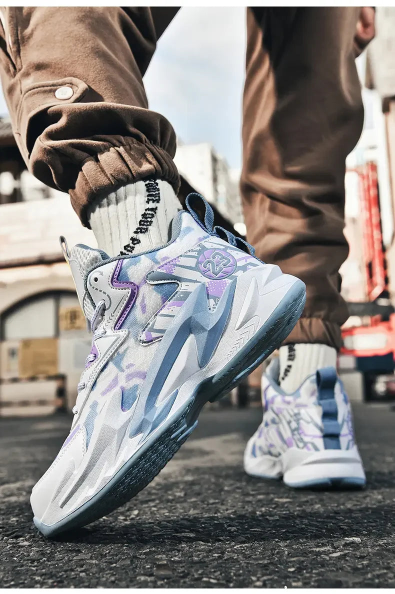 Flying Weave Breathable Basketball Shoes, Soft And Comfortable, Thickened Shock-absorbing Sole, Durable For Daily Sports Outdoor