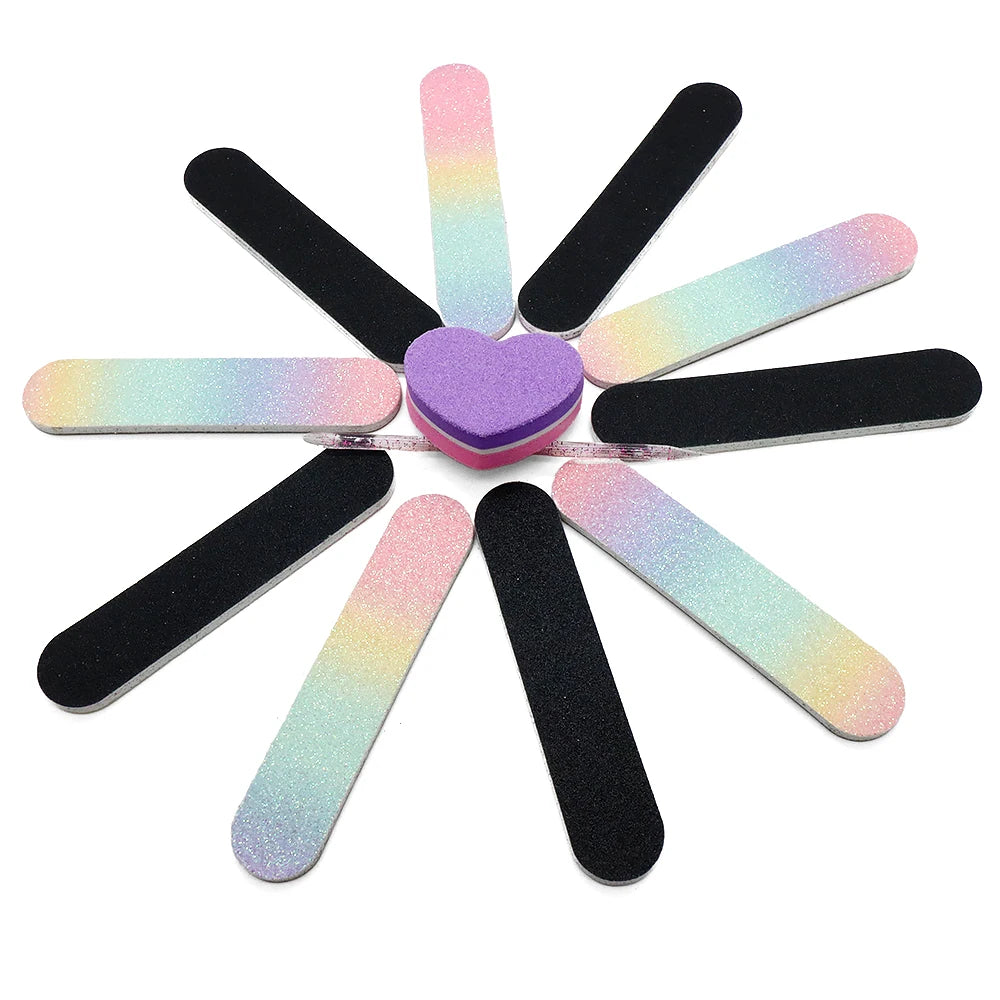 5/10 Sets Care Manicure Set MINI Heat Nail File Set Professional Nail Clipper Kit 3pcs each Pack Nail cuticle clipper Kits
