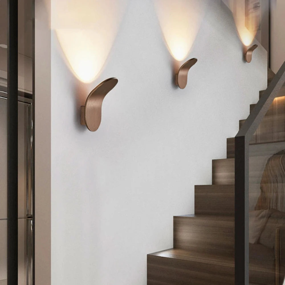 Modern Wall Light Indoor Led Stair Lamp Nordic Minimalist Sconce Foyer Hallway Decor Luminaire Creative Bedside Lighting XINLAT