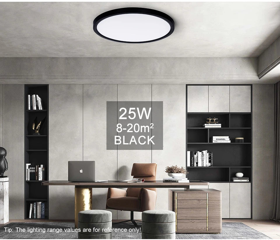 Smart Ceiling Lights 0.94 Inch Remote APP Control Ultra Thin Dimmable Modern Round LED Ceiling Lamp Bedroom Dining Room Kitchen