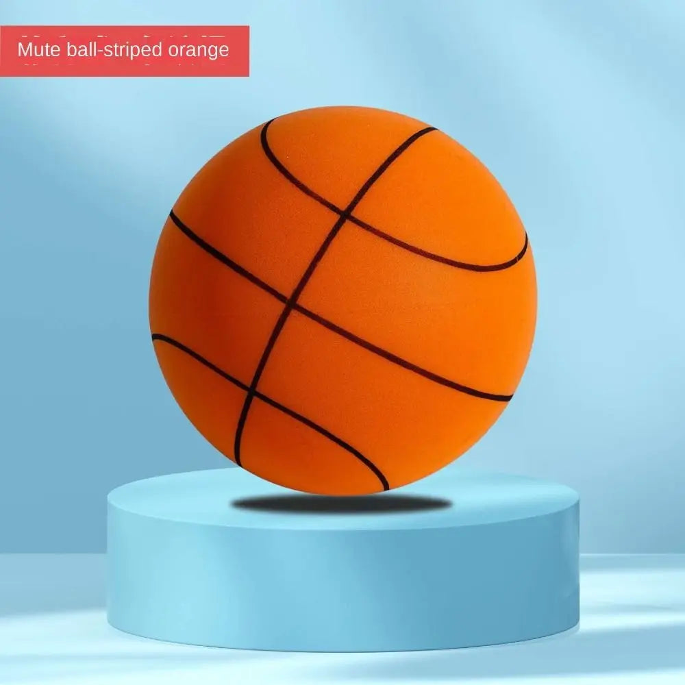 18cm/22cm/24cm Silent Training Basketball High Elasticity Low Decibel Bouncy Balls Lightweight Damping Bouncing Mute Ball