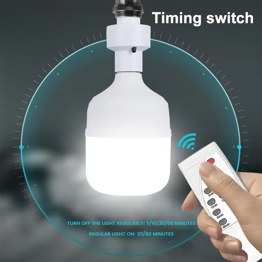 2026 Smart LED Lampholder E27 AC85-265V with Infrared Remote, Timer, Color Changing, Universal Socket, Easy Install for Home Use