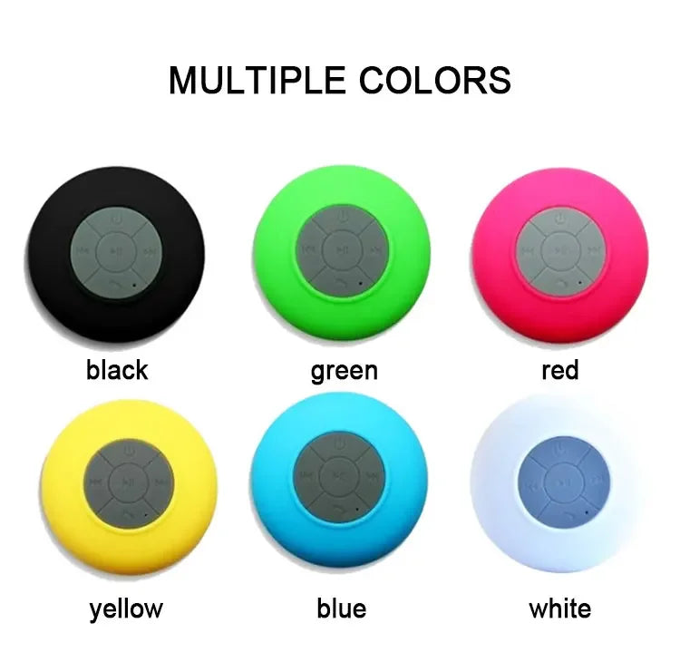 Wireless Bluetooth Waterproof Speaker With Suction Cup Sound For Car, Shower Sound