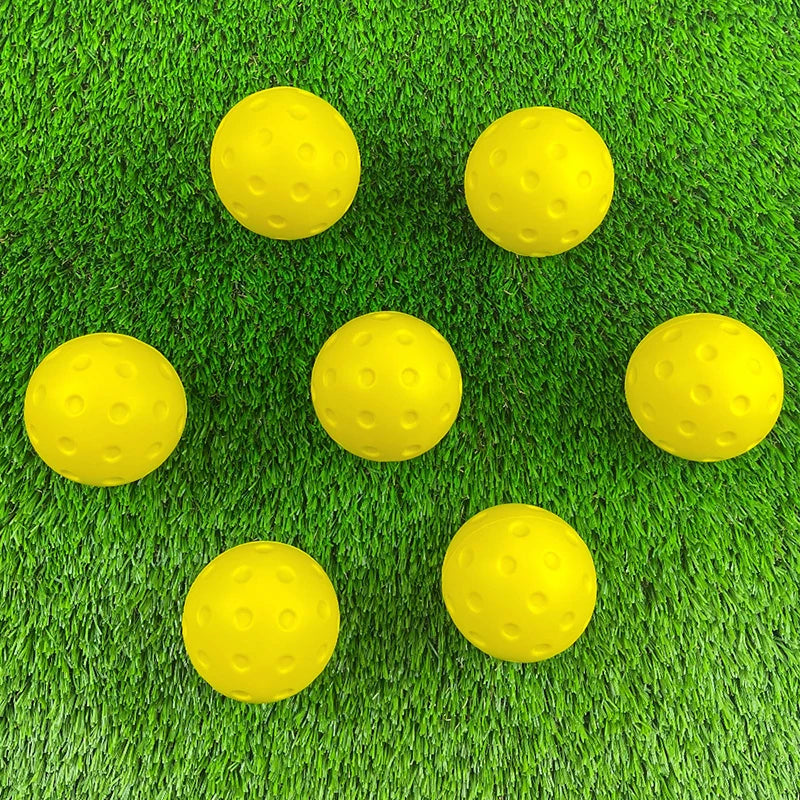 Silent & Sturdy Indoor Pickleball Balls, 1/3pcs, 74mm, PU Foam, Suitable for Practice and Tournaments
