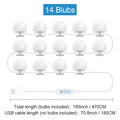 Makeup Mirror LED Light Bulbs Vanity Lights USB 12V Bathroom Dressing Table Lighting Dimmable LED Vanity Light For Mirror Light