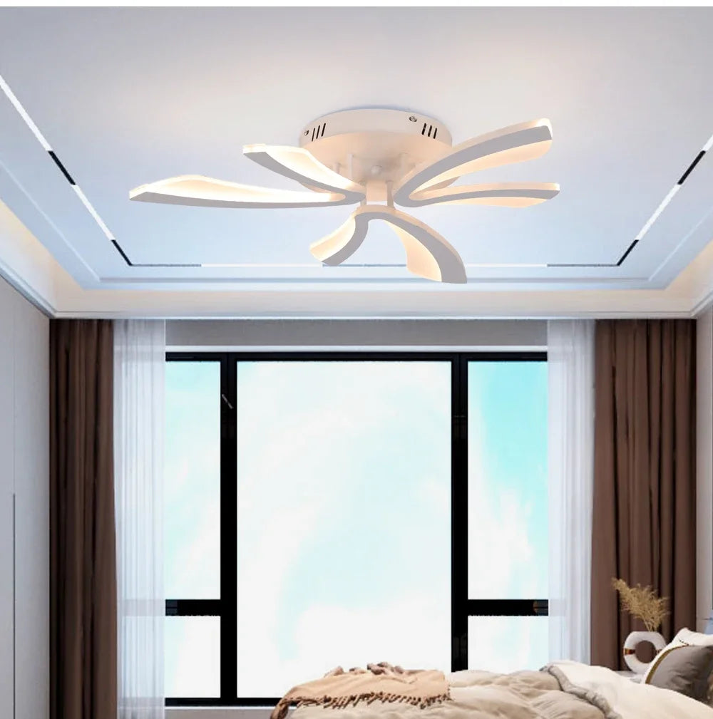 Modern Led Acrylic Ceiling Light Fixture Creative Design Led Chandelier Ceiling Lamps RC Dimming  Indoor Lighting Plafon Lustres