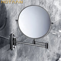 Oral Hygiene Shaving Bathroom Mirror Wall Mounted Stainless Steel 8 Inch Double Cosmetic Mirror(1:1 And 1:3) .