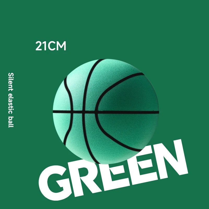 【YY26】18/21/24cm Bouncing Mute Ball Indoor Silent Basketball With Hoop High-Resilience Lightweight Mini Basketball Kids Gifts