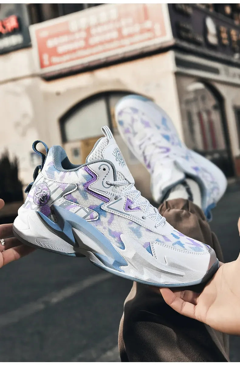 Flying Weave Breathable Basketball Shoes, Soft And Comfortable, Thickened Shock-absorbing Sole, Durable For Daily Sports Outdoor