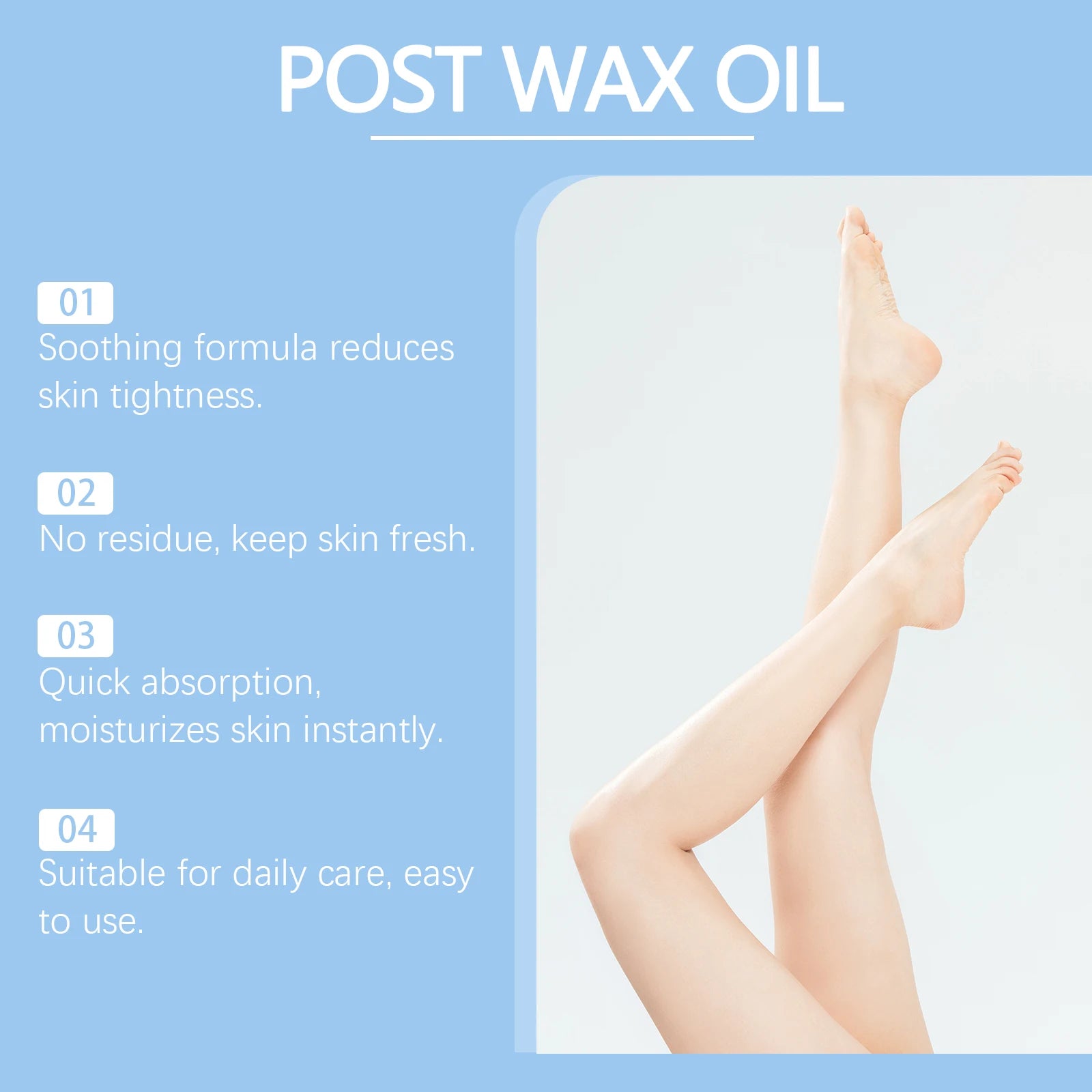 Hair Removal Care Spray Reduce Redness Relieve Skin Reduce Tightening Dryness Anti Swelling Non-greasy Moisturizing Post Wax Oil