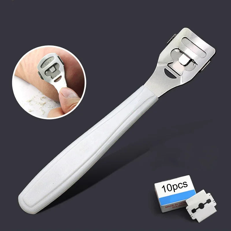 Dead Skin Foot Care Tool Foot Scraper Scraper Pedicure Knife Shovel Silvery Cutting Stainless Steel Convenient Useful Leather