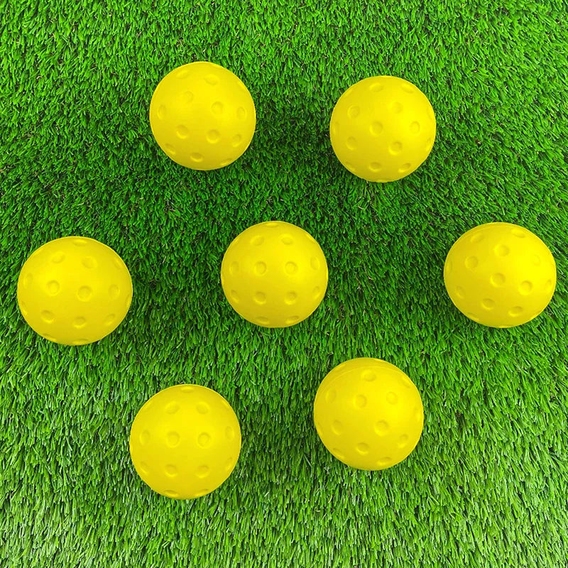 Silent & Sturdy Indoor Pickleball Balls, 1/3pcs, 74mm, PU Foam, Suitable for Practice and Tournaments