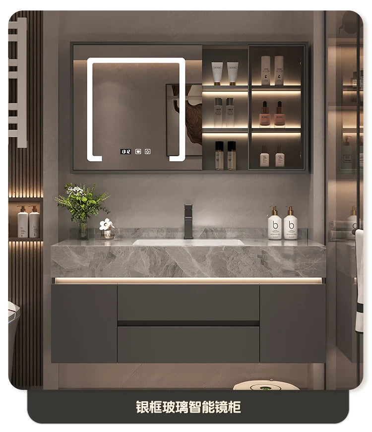 Simple Luxury Bathroom Cabinets Washbasin Vintage Toilet Drawer Bathroom Cabinets Storage Mirrors Mobili Per La Casa Furniture