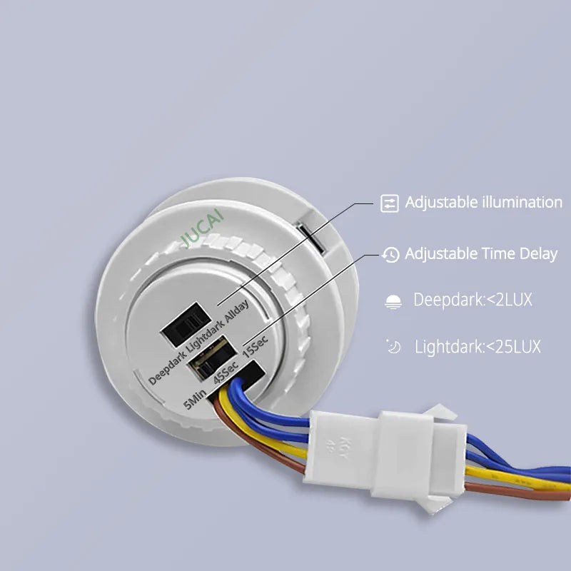Motion Sensor Light Switch 220V 110V Pir Presence Sensor for Lighting Time Delay Adjust Movement Detector Lamp Automatic Switch