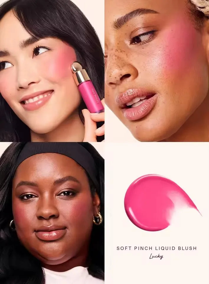 Rare Beauty Creamy Powder Blush Soft Focus Luminous Glow Buildable Pigment Lightweight Long Lasting Non-Fading Rosy Cheek Makeup