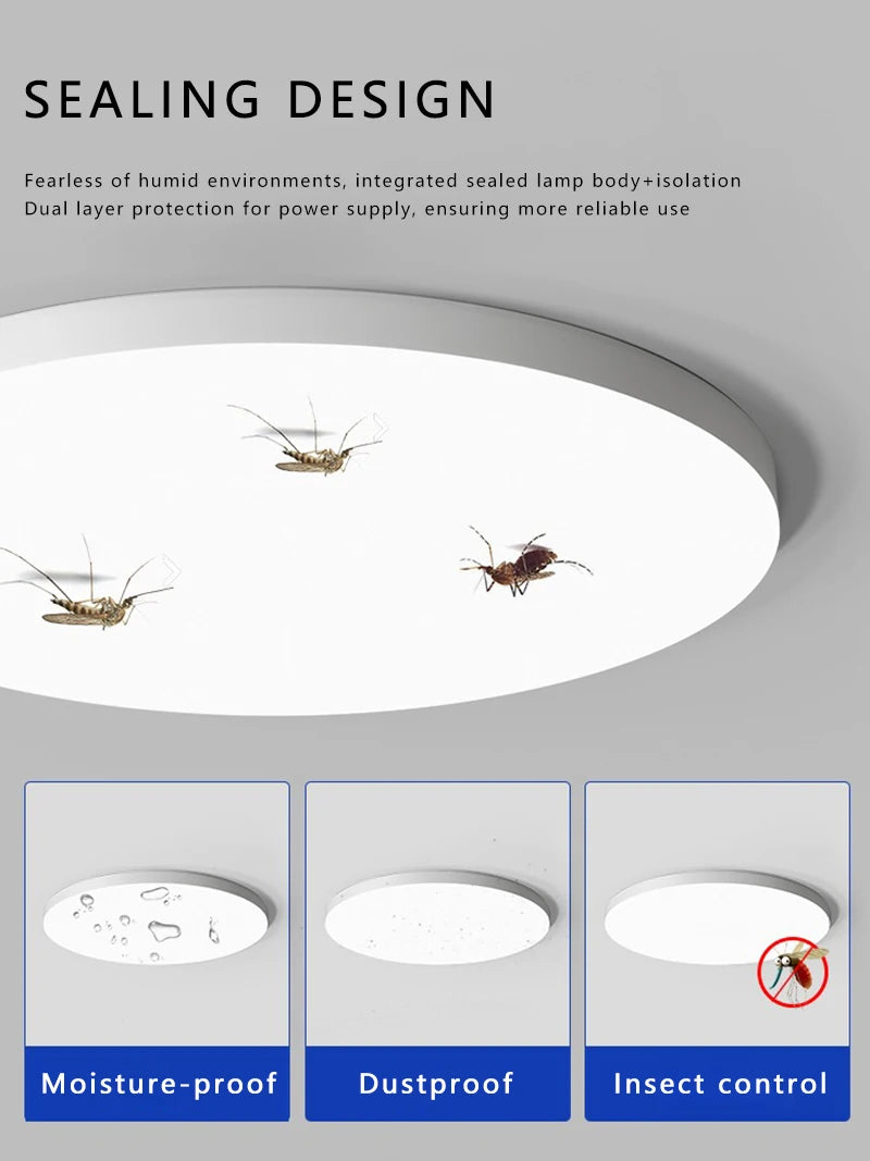 Modern LED Ceiling Light Waterproof Dustproof Three Proof Light Kitchen Bedroom Bathroom Living Room Indoor Home Ceiling Lamp