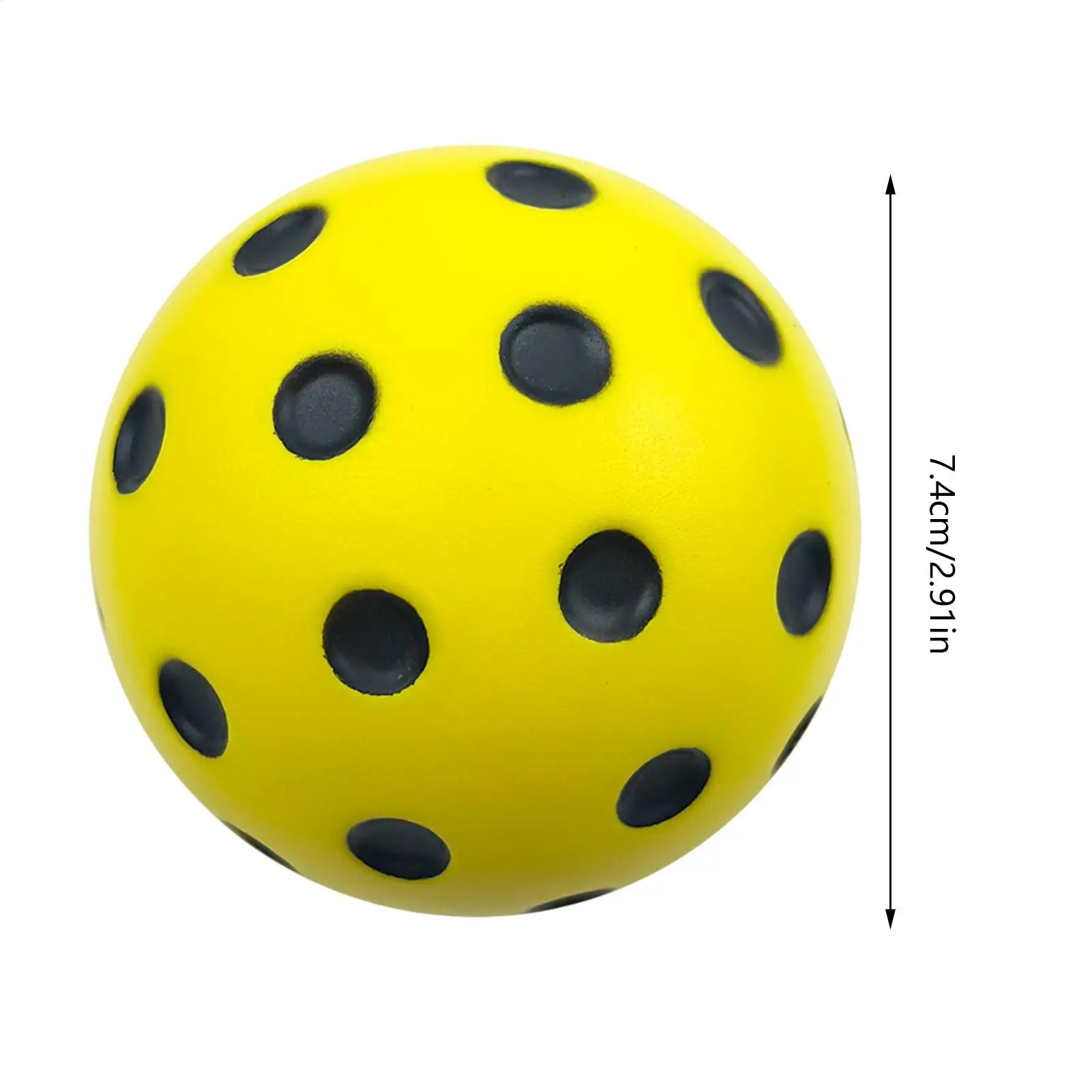 Quiet Foam Pickleball Balls 74MM Indoor Practice Balls No Noise for Apartment Condo Garage Training Backyard Silent Games