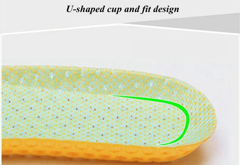 Memory Foam Insoles for Sneakers Honeycomb Breathable Insole Sports Shoe Pad Inserts Orthopedics Flat Feet Pads for Woman Man